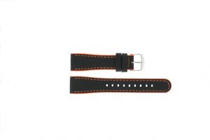 Horlogeband Timex P2M428 Leder Zwart 22mm