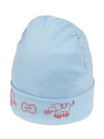 Gucci Kids bonnet à motif éléphant brodé - Bleu