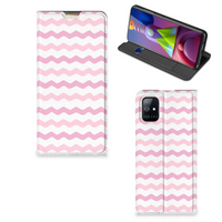 Samsung Galaxy M51 Hoesje met Magneet Waves Roze