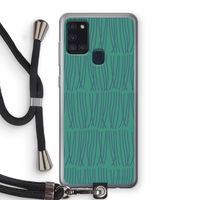 Swirls: Samsung Galaxy A21s Transparant Hoesje met koord