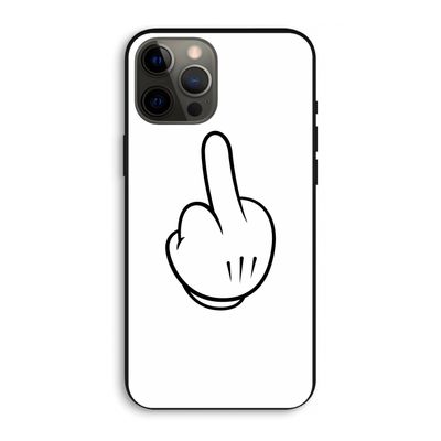 Middle finger white: iPhone 12 Pro Max Biologisch afbreekbaar hoesje