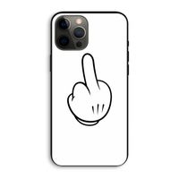 Middle finger white: iPhone 12 Pro Max Biologisch afbreekbaar hoesje