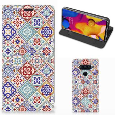 LG V40 Thinq | Standcase | Tiles Color LG V40 Thinq | Standcase | Tiles Color
