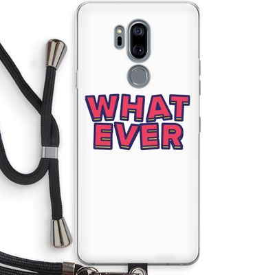 Whatever: LG G7 Thinq Transparant Hoesje met koord