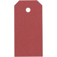 Creativ Company Manilla-labels, afm 4x8 cm, 250 gr, rood, 20 stuk/ 1 doos