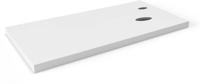 Ben Elina blad Mat wit 120x45x2 cm met 1 sifonuitsparing rechts en kraangat rechts