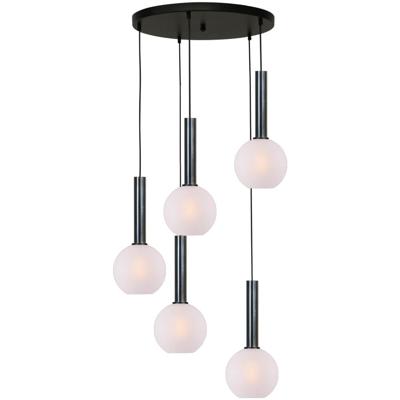 Masterlight Vide hanglampBella 2 5-lichts met witte glazen - 2982-66-50-5-06-20