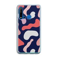 Memphis Shapes Pink: Huawei P20 Lite (2019) Transparant Hoesje