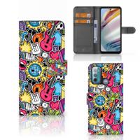 Motorola Moto G60 | Wallet Case | met Pasjes | Punk Rock