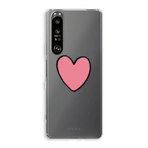 Hartje: Sony Xperia 1 III Transparant Hoesje
