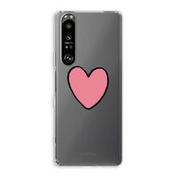 Hartje: Sony Xperia 1 III Transparant Hoesje