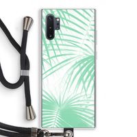 Palmbladeren: Samsung Galaxy Note 10 Plus Transparant Hoesje met koord