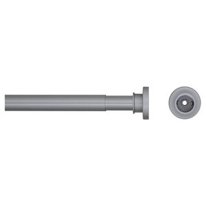 Douchegordijnstang Seallux diameter 28 mm verstelbaar van 80 cm tot 130 cm mat aluminium