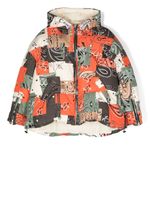 Khrisjoy Kids veste patchwork à motif cachemire - Orange