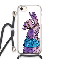 Lama: iPhone 8 Transparant Hoesje met koord