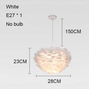 Droomachtige Feather Cloud Shade Droplight