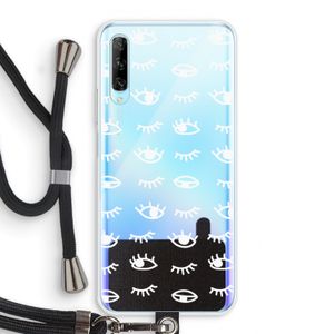Eye pattern #3: Huawei P Smart Pro Transparant Hoesje met koord