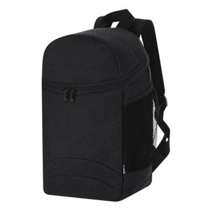Koel rugtas Playa - zwart - voor lunchpakket of drankjes - 11 liter - 22 x 37 x 14 cm - koeltas