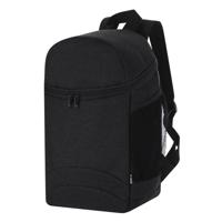 Koel rugtas Playa - zwart - voor lunchpakket of drankjes - 11 liter - 22 x 37 x 14 cm - koeltas
