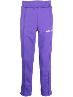 Palm Angels pantalon de jogging à logo imprimé - Violet