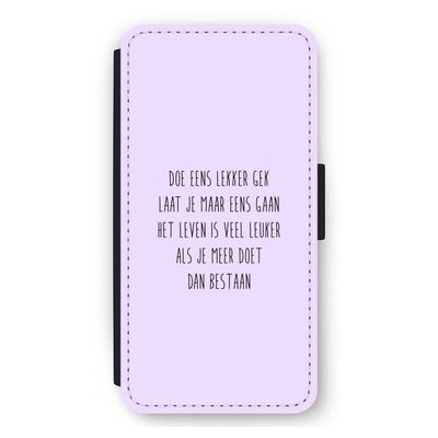 Gek: iPhone 12 Pro Max Flip Hoesje