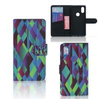 Xiaomi Mi Mix 2s | Book Case | Abstract Green Blue