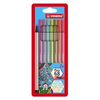 Stabilo pen 68 - viltstift - set met 8 stuks