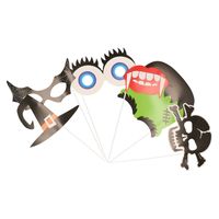 Halloween - Halloween foto props set - 6-delig - Photobooth accessoires    -