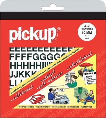 Letterboek Helvetica zwart - Pickup