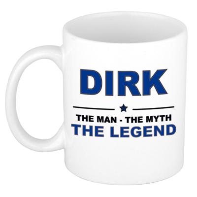 Dirk cadeau mok - man myth legend - naam koffiemok - 300 ml - collega - vaderdag Dirk cadeau mok - man myth legend - naam koffiemok - 300 ml - collega - vaderdag