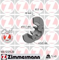 Remschijf Coat Z 100122920
