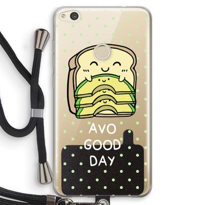 Avo Good Day: Huawei Ascend P8 Lite (2017) Transparant Hoesje met koord