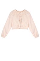 NoNo Zomer blouse meisjes Ivoor wit - AOP hartjes - cropped - Tomas