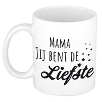 Mama jij bent de liefste kado mok / beker voor Moederdag / verjaardag    -