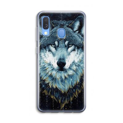 Darkness Wolf: Samsung Galaxy A40 Transparant Hoesje