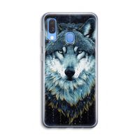 Darkness Wolf: Samsung Galaxy A40 Transparant Hoesje