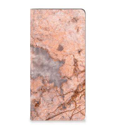 Motorola Moto G72 | Standcase | Marmer Oranje