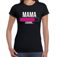 Mama loading t-shirt zwart voor dames - Cadeau aanstaande moeder/ mama - thumbnail