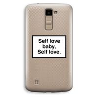 Self love: LG K10 (2016) Transparant Hoesje