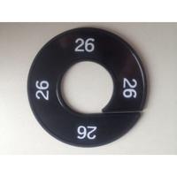 Maatring zwart/wit 26