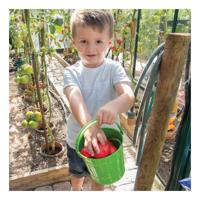 Bigjigs groene metalen emmer