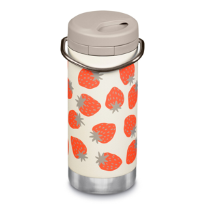 Klean Kanteen TKWide Thermosfles met Twist Cap - 355 ml Strawberries