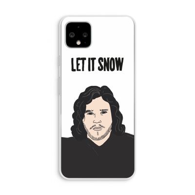 Let It Snow: Pixel 4 XL Transparant Hoesje
