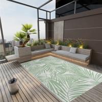VidaXL Buitenkleed arakil 190x290 cm polypropeen groen VidaXL Buitenkleed arakil 190x290 cm polypropeen groen
