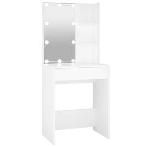 vidaXL Kaptafel met LED-verlichting 60x40x140 cm wit