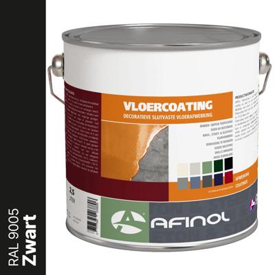 Afinol Vloercoating Zwart (RAL 9005) 2,5 liter