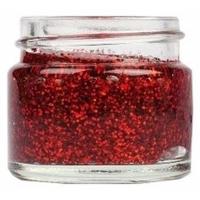Superstar Glittergel voor lichaam/gezicht en haar - rood - 15 ml