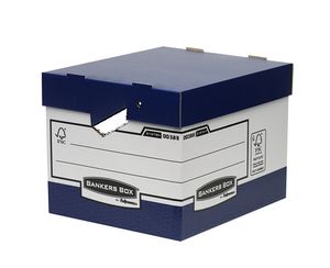 Bankers Box archiefdoos, formaat 33,3 x 29,2 x 40,4 cm, blauw