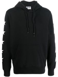 Golden Goose hoodie à motif d'étoiles - Noir