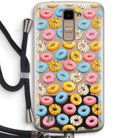Pink donuts: LG K10 (2016) Transparant Hoesje met koord